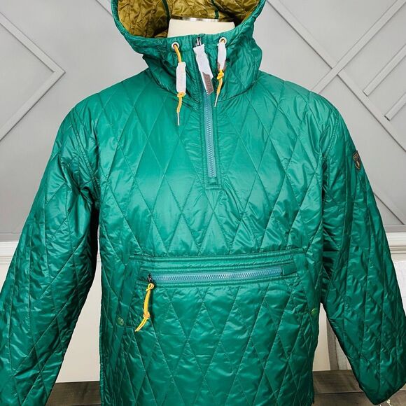 Polo Ralph Lauren Green Quilted Anorak Hooded Jacket Size S NWT 298$ - Picture 2 of 13
